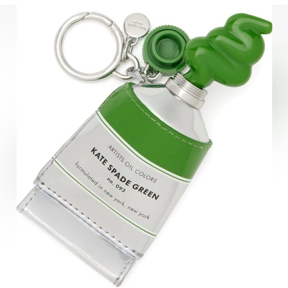 Kate Spade Green Paint Tube Keyring